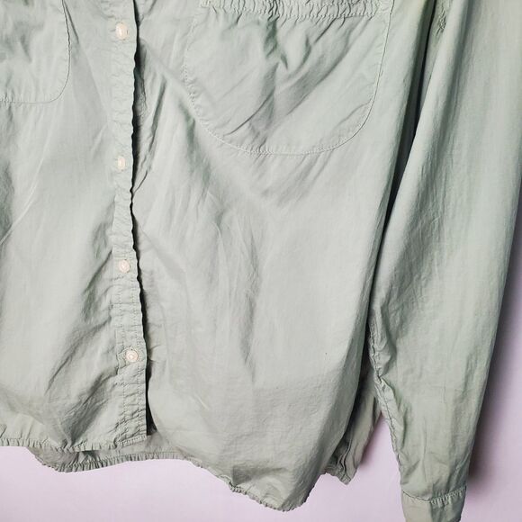 J. Crew Light Sage Green Button Down Shirt Size 6 - Picture 4 of 7